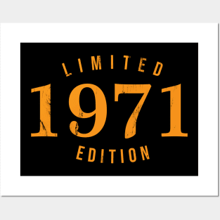 1971 Limited Edition 50th Birthday Party Shirt Posters and Art